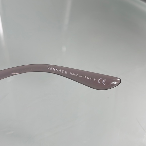 Versace round clear pink round cateye frames - Picture 3 of 7